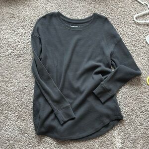 Waffle knit long sleeve
